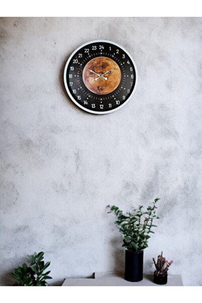 Leyaton 36 cm White Special Design Wall Clock with 24-Hour Display Lwlhm-Rsyt34