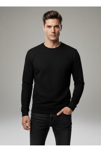 NERA GİYİM Men's Long Sleeve Basic Sweatshirt