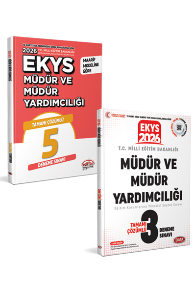 Editör Yayınevi Ekys Tamamı Çözümlü 8 Deneme Sınavı