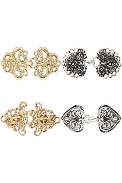 Worutuk 4 Pcs Vintage Shawl Clips Set - Elegant Sweater Dress Shirt Brooch Cl...
