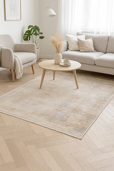 HALI SARAY CONCEPT BAMBU PASTORAL MAT RENKTE KALIN BAMBU AKRİLİK SIK DOKUMA M...