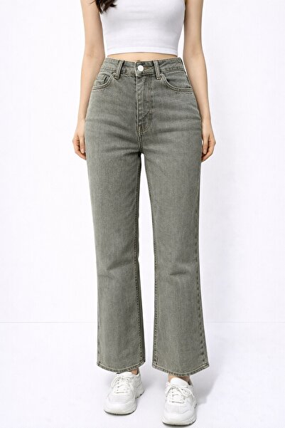 CARLA MARA Gray Brown Stonewashed Stretchy Jeans