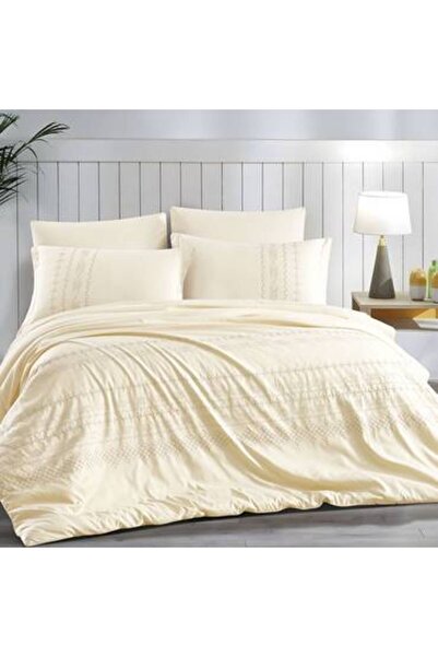 Pazar Home Bedding مفرش نفرين مطرز من 6 قطع فيليسيتي بازار هوم260*240سم بحشوة...