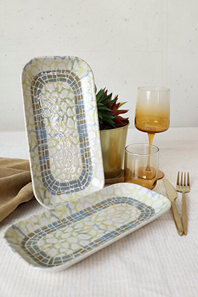 Keramika Professional Mosaica Pergamon Kayık Plate 28 cm 2 Pieces 22824