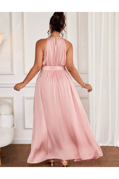 Sheya Curve+ maxi dress, pink