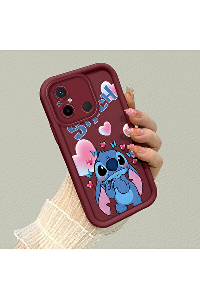 ucuc حافظة متوافقة مع Poco C55 مصنوعة من السيليكون باللون الأحمر الداكن ومقاو...