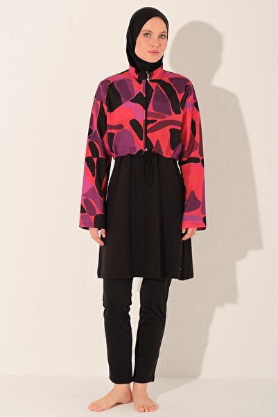 ALFASA Μαγιό τεσεττούρ με σχέδια και κοντό κόψιμο - ALF26250