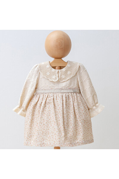 Mymio Çiçekli Keten Elbise