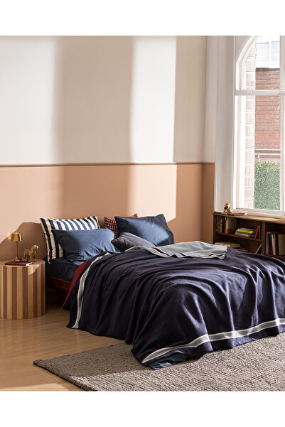 Madame Coco Rameau Одномісний жакардовий бавовняний плед - Синій/Блакитний