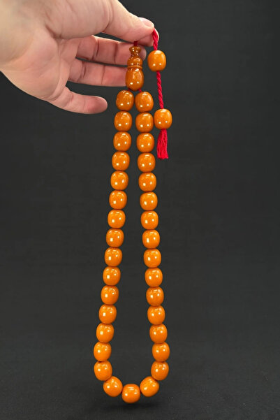 DENİZ ERGEN Turuncu 15x16 Orjinal Bakalit Sıkma Tespih