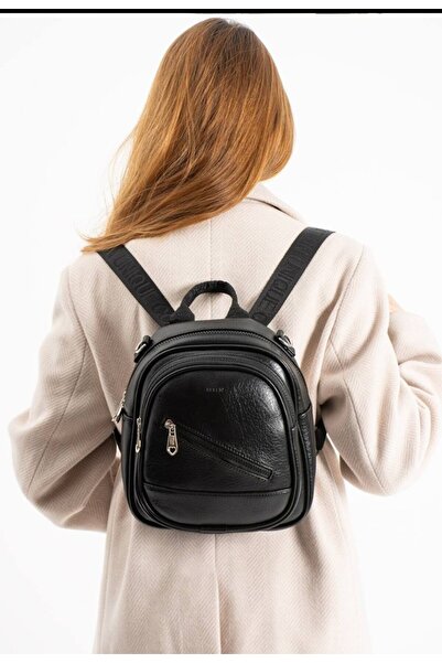 eflanmoda Γυναικείο σακίδιο ώμου και πλάτης από μαλακό συνθετικό δέρμα