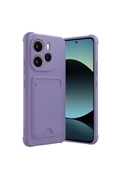 eco port بطاقة الأعمال السيليكون - ليلك لـ Redmi Note 14 4g Kelvin