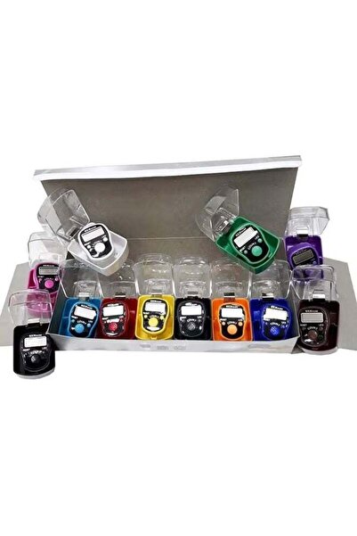 Generic Digital Finger Counter Set of 12 Pieces Multicolor