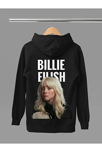 MAGORS Billie Eilish Printed Cotton Long Sleeved 3-Yarn Hooded Sweatshirt