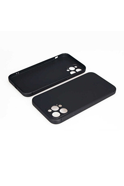 Giz Story آيفون 12 برو متوافق مع GZST Imax سيليكون-أسود