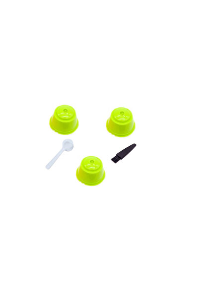 OEM Set 3 Capsule cafea, reutilizabile, compatibil Dolce Gusto, verde deschis...