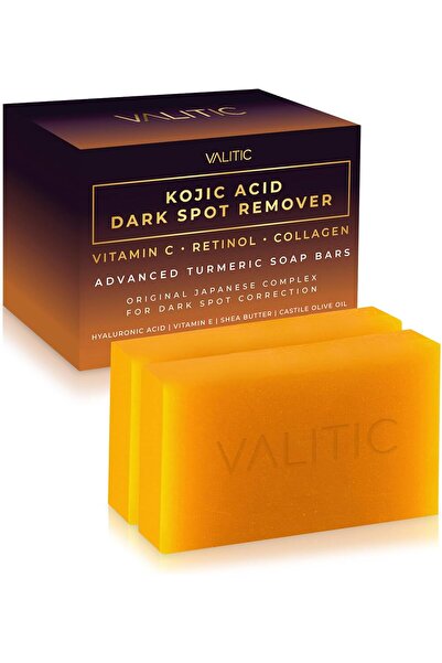 valitic ألواح صابون حمض الكوجيك لإزالة البقع الداكنة مع فيتامين سي، والريتينو...