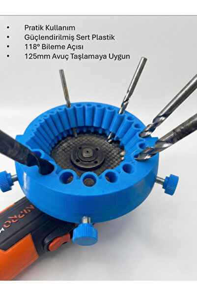 3DMake 125mm Avuç Taşlama İçin Matkap Ucu Bileme Aparatı - Pratik Matkap Ucu ...