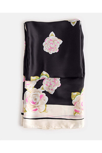 REDTAG Women Black Printed Scarf