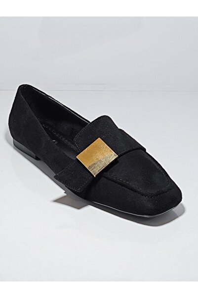 Cem Pekşen Vollex 2220 Women's Suede Daily Ballet Flats