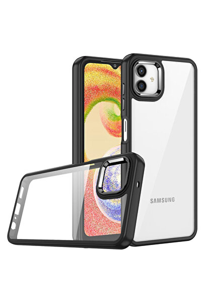 Giz Story غطاء حماية جالاكسي A04E من GZST فلورا - أسود