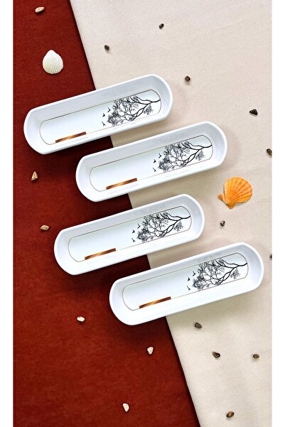 Erbaşlar Wish Tree 4-Piece Luxury Olive Bowl Set (7X21 cm)