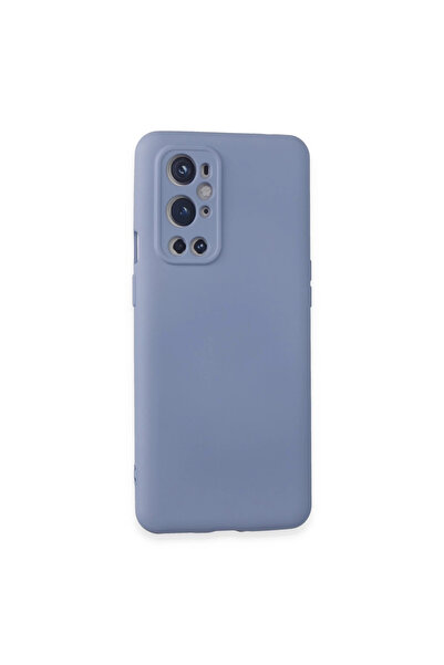 eco port حافظة ون بلس 9 برو من السيليكون المخملي الداخلي - بنفسجي