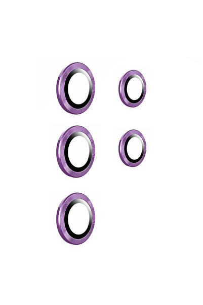 Giz Story Galaxy S23 Ultra Compatible Gzst Camera Protective Glass Film-Purple