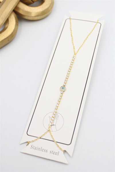 Mestore Stoned Evil Eye Shahmeran - Gold