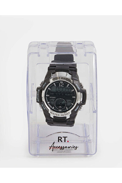 REDTAG ساعة رقمية متعددة الوظائف للأولاد باللون الأسود