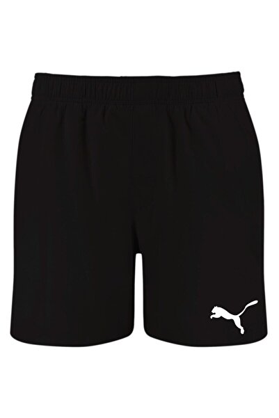 Puma Pánské plavecké kraťasy Mid Shorts 1p, Černé, Pánské