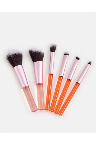 REDTAG Women Pink Makeup Brush Set (Pack of 6)