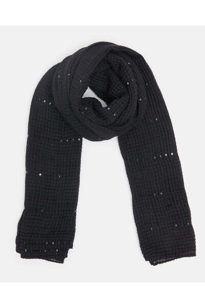 REDTAG Women Black Embellished Scarf