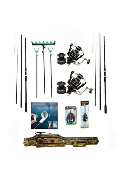 eastshark 2 Lansete Feeder Carbon,3,90m,180 Gr,2 Mulinete X 6000, Senzori,Sup...