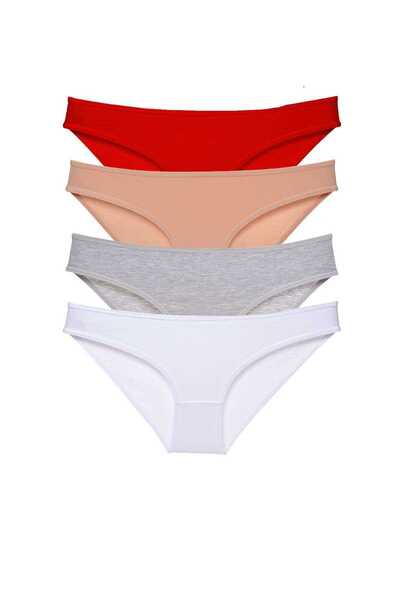 Mestore 4 Pieces Super Eco Set Lycra Women's Slip Panties 531