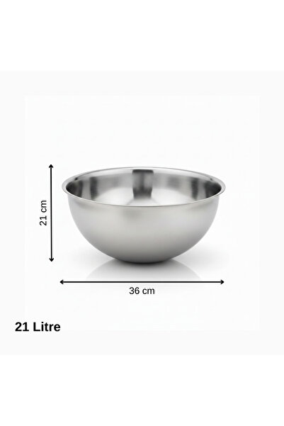 Üret Çelik ÜRET Endüstriyel Mayonez Kabı 21 Litre (36x21 cm)