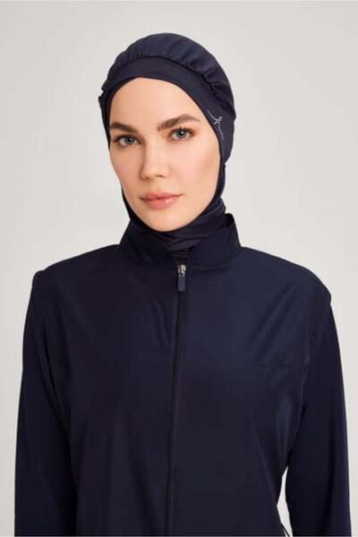 Haşema Stone Embroidered Cross Hijab Bonnet