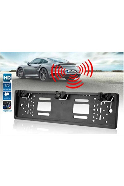 NO BRAND Suport auto de numar cu senzori parcare si camera