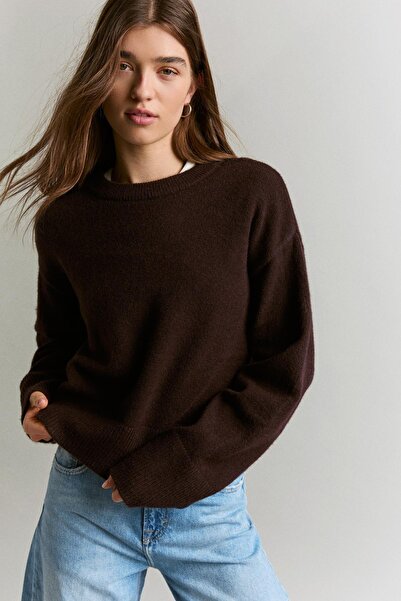 Bershka Oversize rib altı kazak