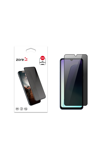 Giz Story واقي شاشة زوري الجديد 5D للخصوصية لهاتف ريدمي 14C 4G - أسود