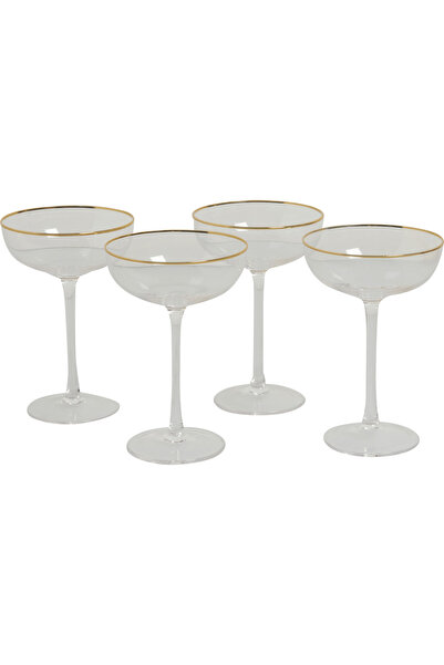 Carrefour Home Set 4 pahare sampanie Carrefour Home, sticla, 200 ml, Transparent