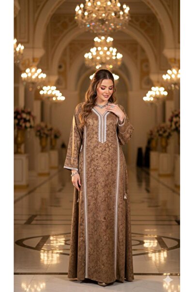 Güzel Fashion Women's jalabiya in brown