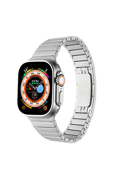 Giz Story Watch Ultra 49mm Compatible Krd-35 Metal Strap Gzst- Gray