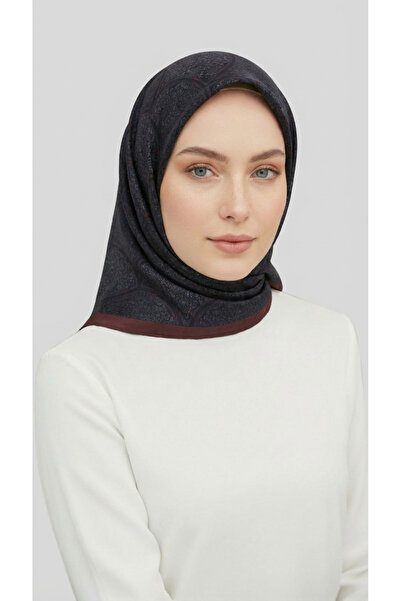 Karaca Шарф з візерунком у вигляді віяла - синій / бордовий