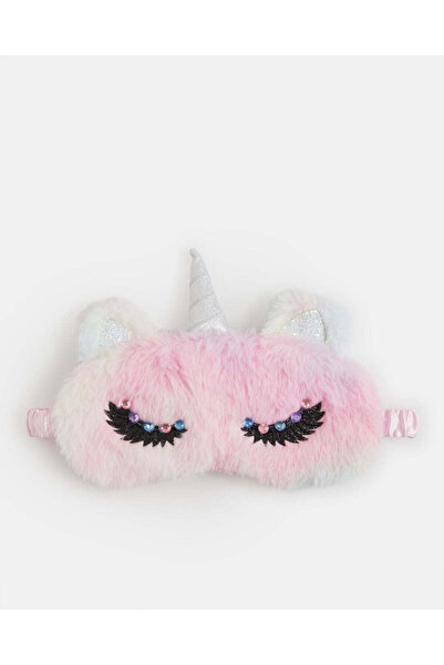 REDTAG قناع عين مزين بنقشة وحيد القرن الوردي للنساء