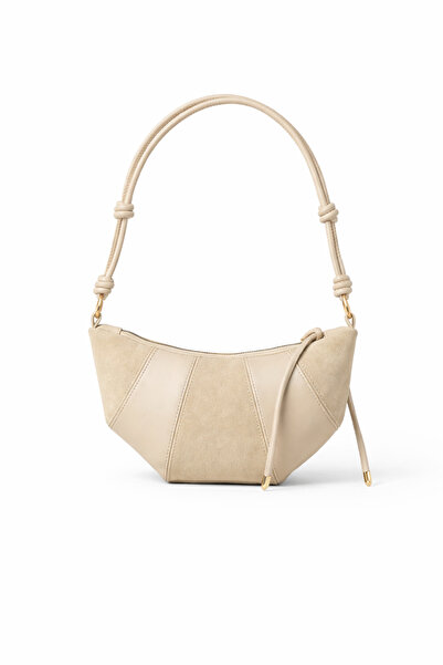 KISCHE Suede Leather Garni Kuruvasan Model Sports Hand and Shoulder Bag Ksch-...