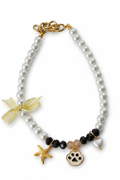 Stoneage Pearl Dog Necklace - Leash - Collar