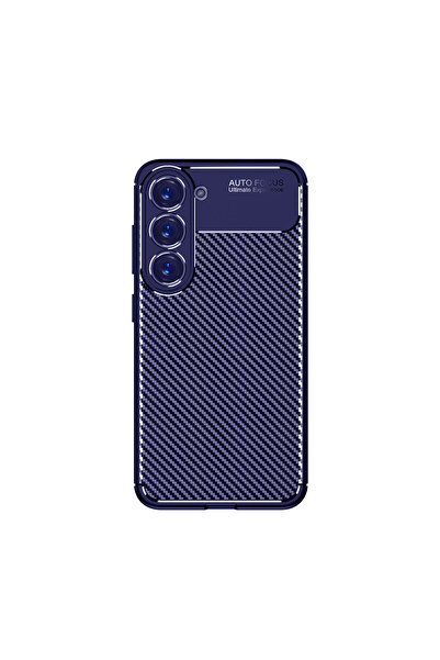 Giz Story حافظة سيليكون نيغرو متوافقة مع جالاكسي S23 بلس - أزرق داكن