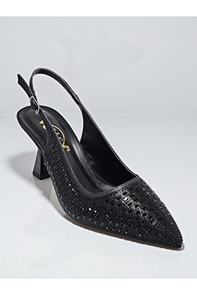 Cem Pekşen Volleks 80 crna Sa kamenčićima žene Cipele sa štiklom