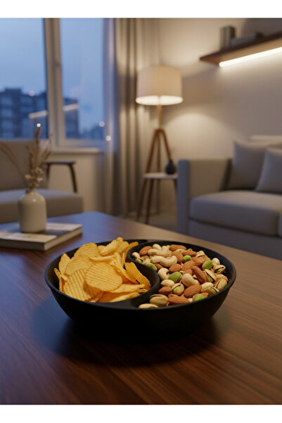 ZERO LAND Nhrhls Decorative Black Snack Bowl Set of 4 (125720) 3X12 cm